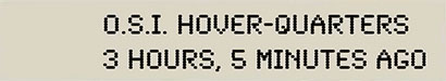 O.S.I. Hover-Quarters: 3 Hours, 5 Minutes Ago